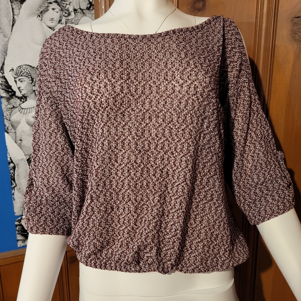 Purple light sweater